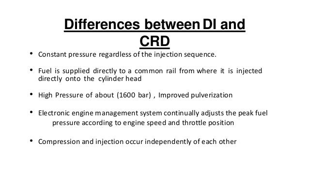 difference between crdi and mpfi